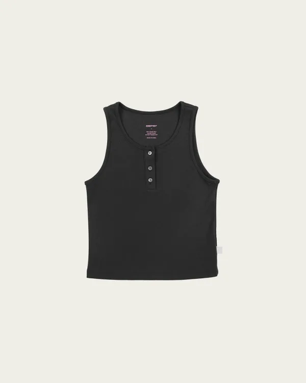 Peter Button Sleeveless - Charcoal
