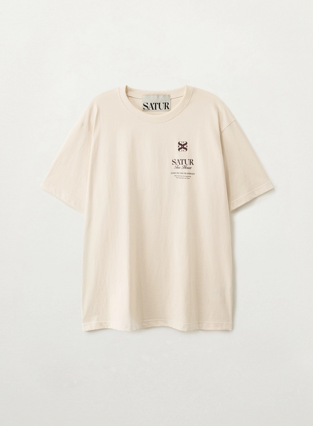 세터 [Exclusive] SATUR X Tea House Summer Graphic T-Shirt - Cream 상품 이미지 2