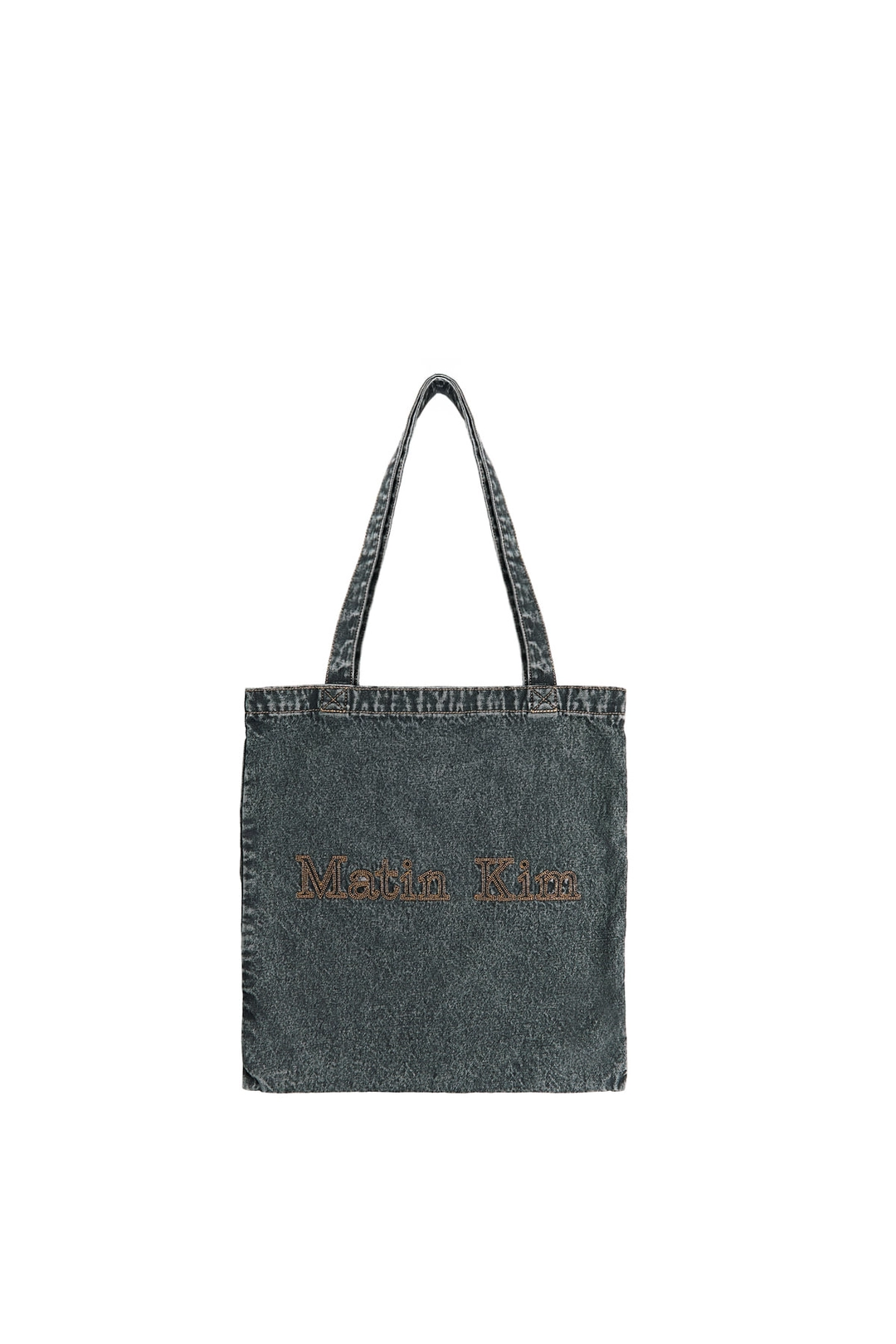 마뗑킴 MATIN STITCH DENIM ECOBAG IN BLACK 상품 이미지 1