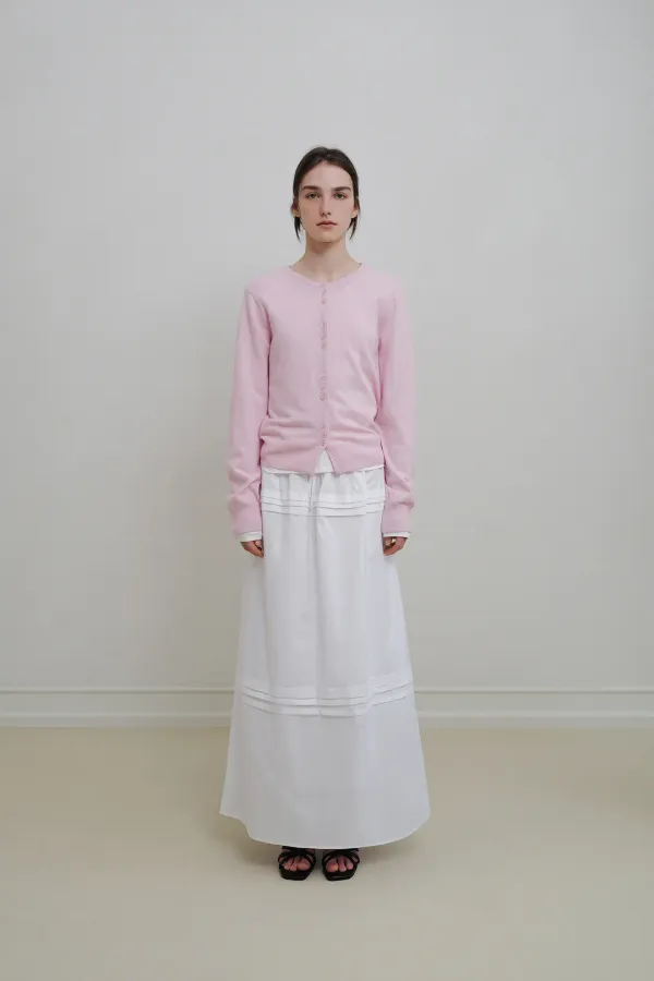 Mari round cardigan (baby pink)
