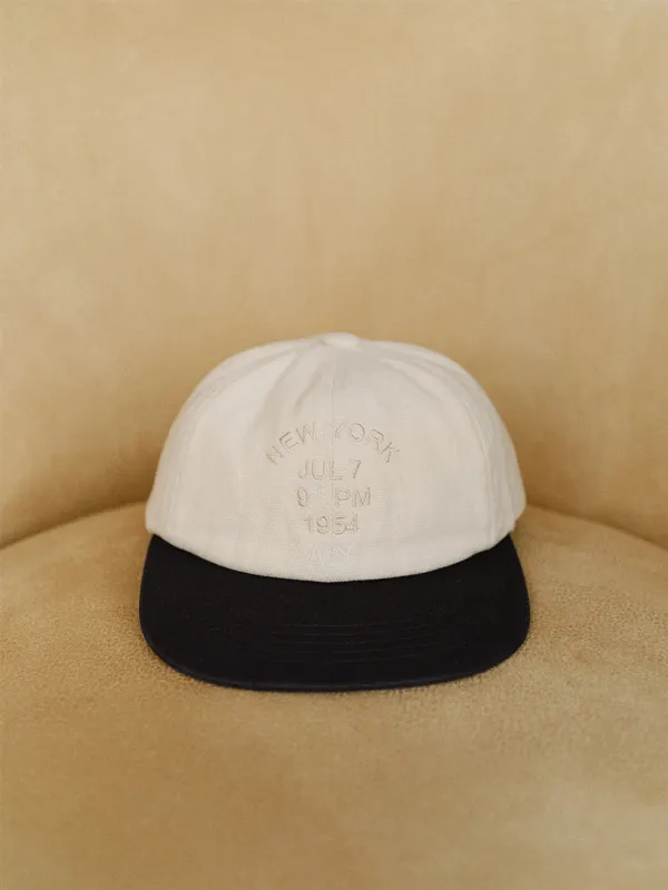 TIS NEWYORK VINTAGE CAP_IVORY&NAVY