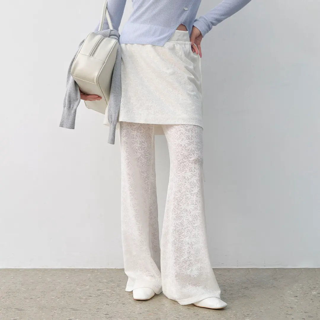 아뜰리에 나인 (PT-5625)SIDE STRING LACE SKIRT PANTS 상품 이미지 2