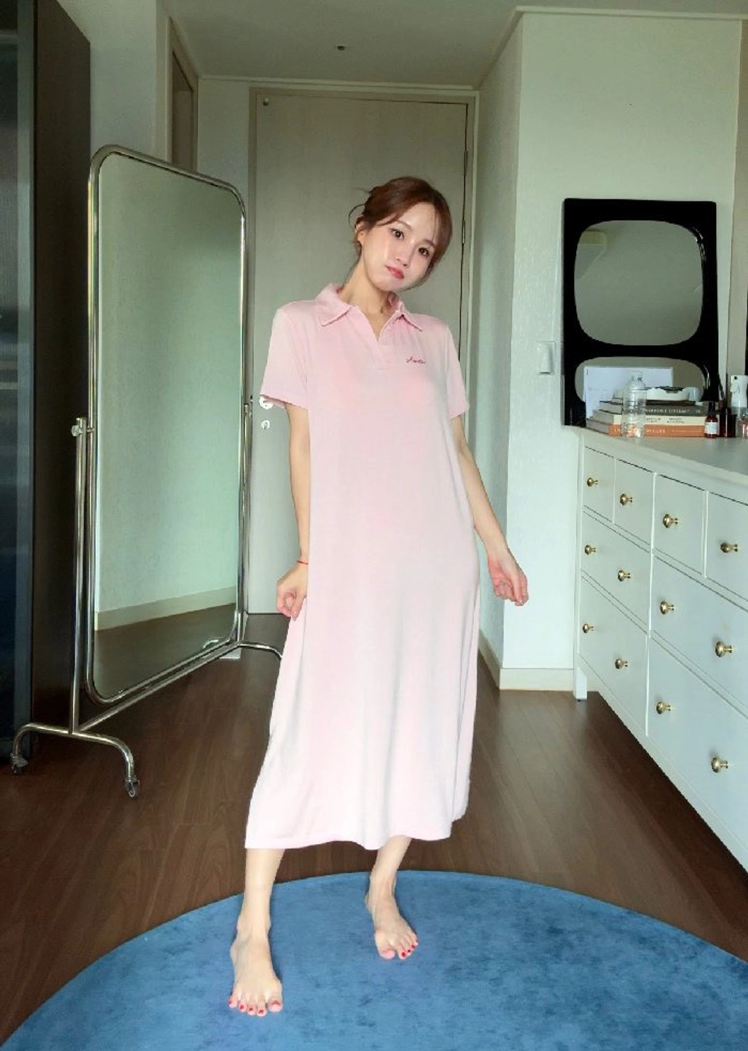 아노에틱 [플리에PICK]ANC SOFTLINE MODAL PAJAMA DRESS_STRAWBERRY 상품 이미지 3