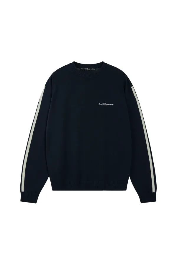 COLORATION CREW NECK KNIT - NAVY