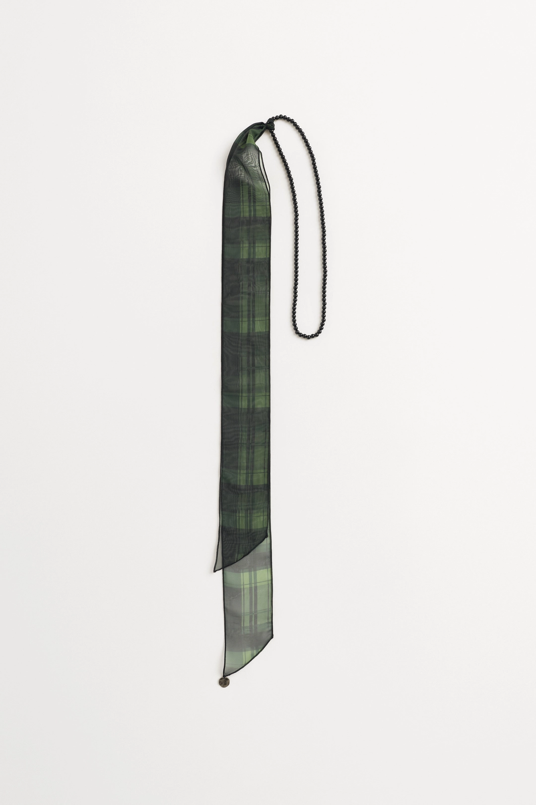 더일마 Jin Beaded Checked Scarf 상품 이미지 2