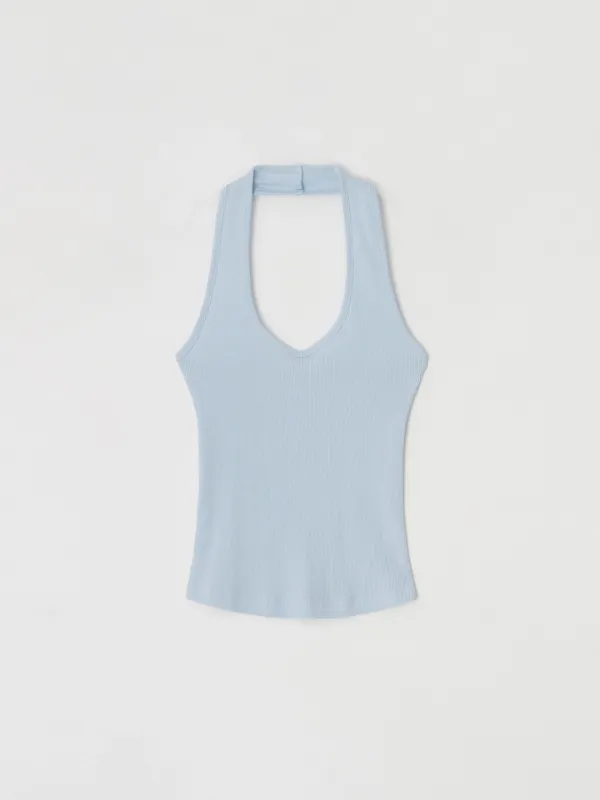 Halter Neck Sleeveles (Skyblue)