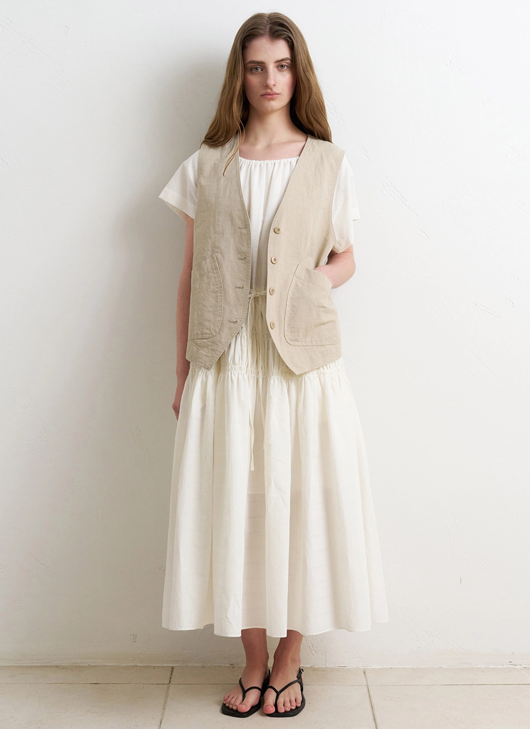 르닐 Noa Vest (Beige) 상품 이미지 1