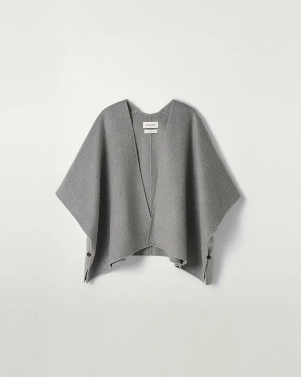 Handmade Wool Cape [GREY]