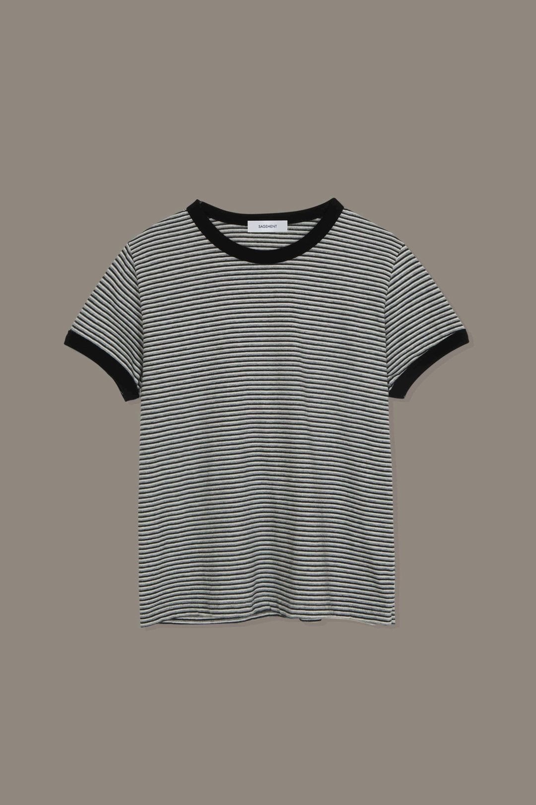 세이지먼트 HAZEL STRIPE HALF T(BLACK) 상품 이미지 1