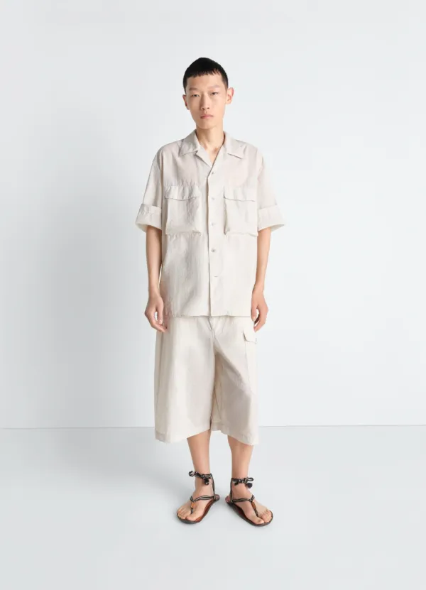 CARGO EASY SHORTS IN WASHED TECHNICAL COTTON