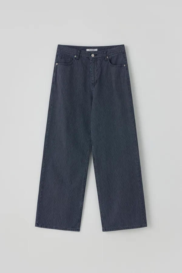 T/T Seed stripe denim (dark blue)