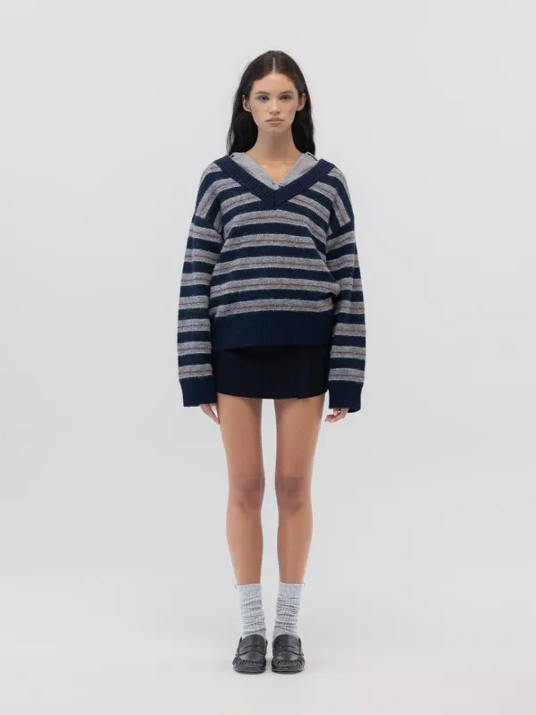POLLY WRAP SKORT (NAVY)