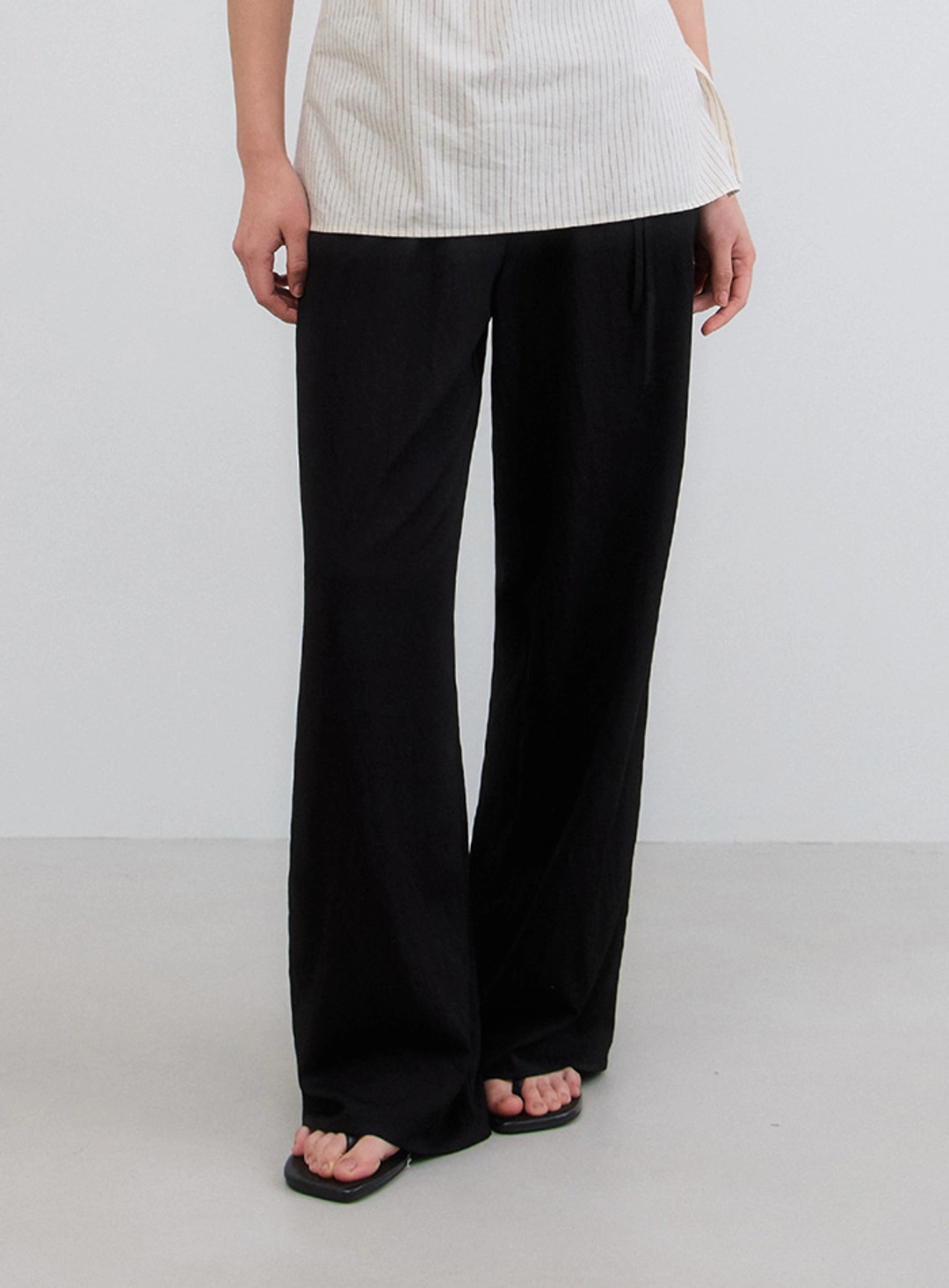 망고매니플리즈 SORR BANDING PANTS_BLACK 상품 이미지 2