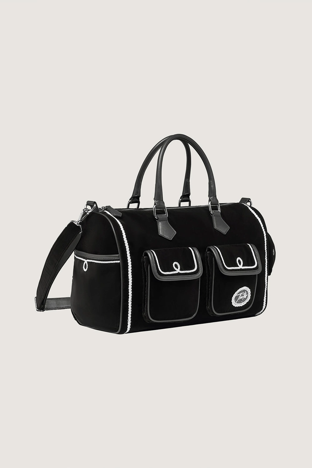 더티스 Scone Velvet Lace Boston Bag (Black) 상품 이미지 2