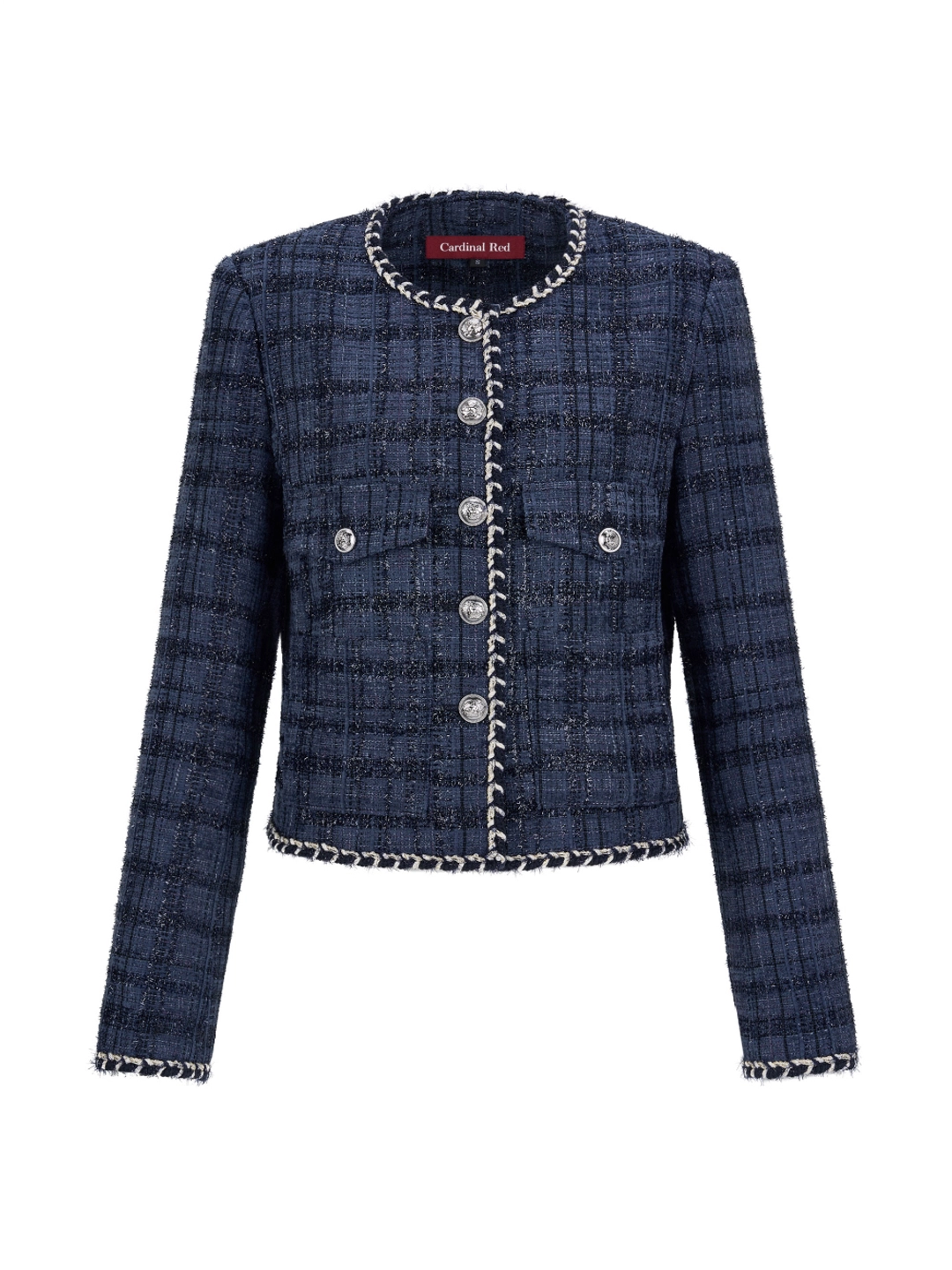 카디날레드 Blue Check Tweed jacket 상품 이미지 1