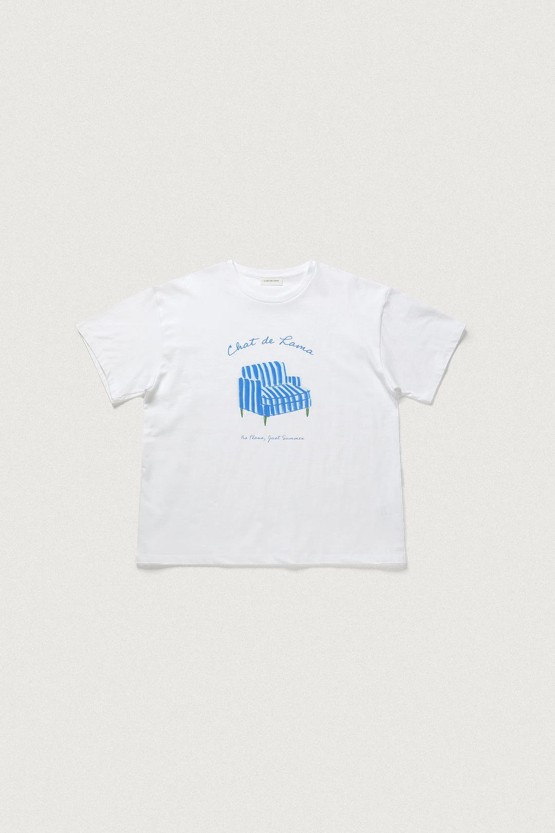 샤드라마 NO PLANS JUST SUMMER T-SHIRT [WHITE] 상품 이미지 1