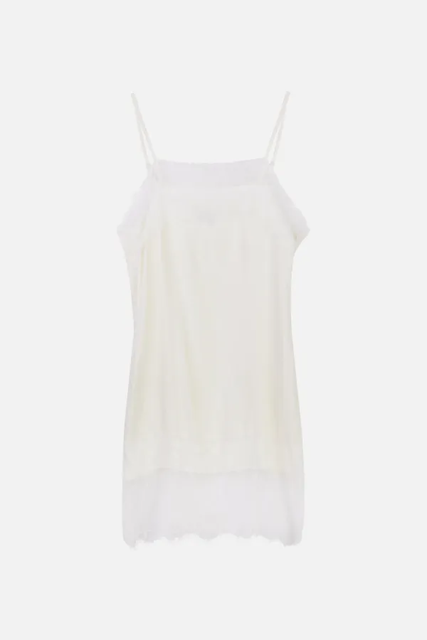 Lace Slip Dress _ Ivory