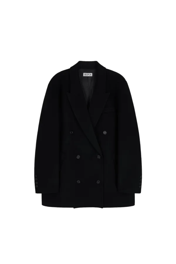 HANDMADE HALF DOUBLE COAT (BLACK)