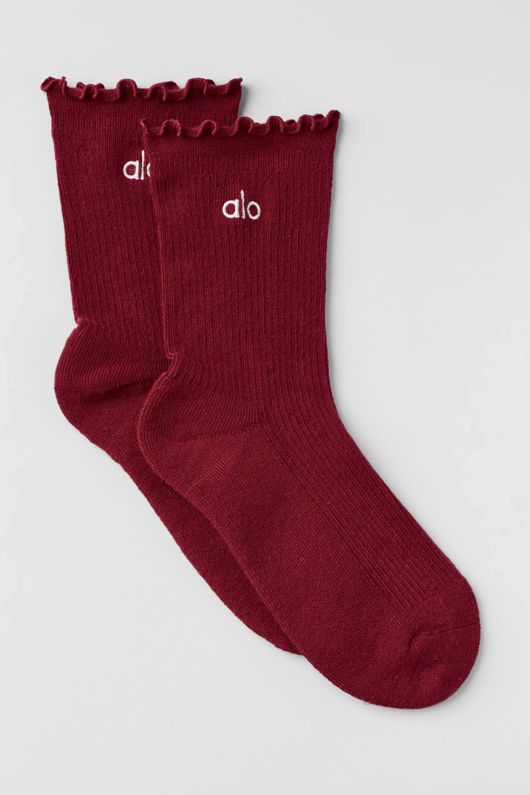 알로요가 Women's Lettuce Edge Sock - Summer Romance Red 상품 이미지 1