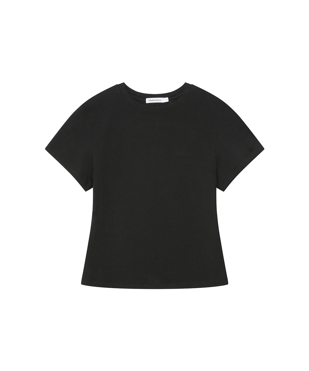 미세키서울 Basic short sleeves BLACK 상품 이미지 1