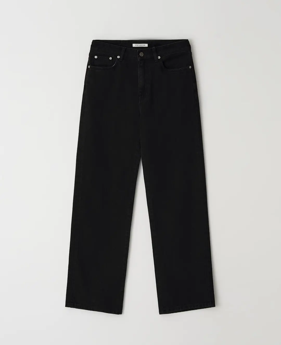 스텝어라운드 Kintra straight washing denim_BLACK 상품 이미지 1