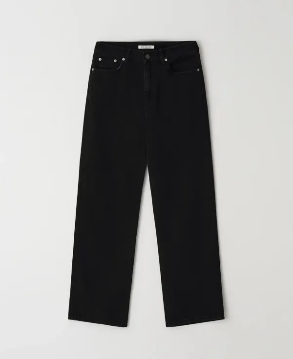 Kintra straight washing denim_BLACK
