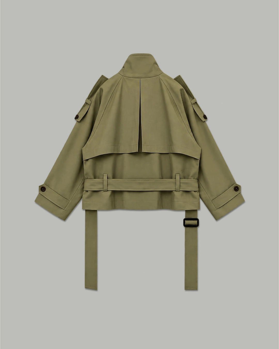 패브릭컬리지 [Sold Out] Belted Half Trench Coat_2Color 상품 이미지 2