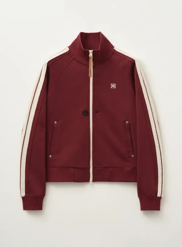 (W) Lawton All Day Track Zip-up Jacket - Burgundy