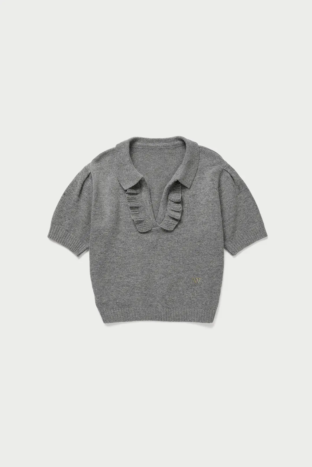 위드아웃썸머 Vanilla frill knit_gray 상품 이미지 3