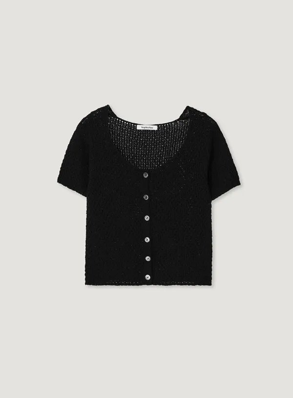 RAVE PUNCHING CARDIGAN_BLACK