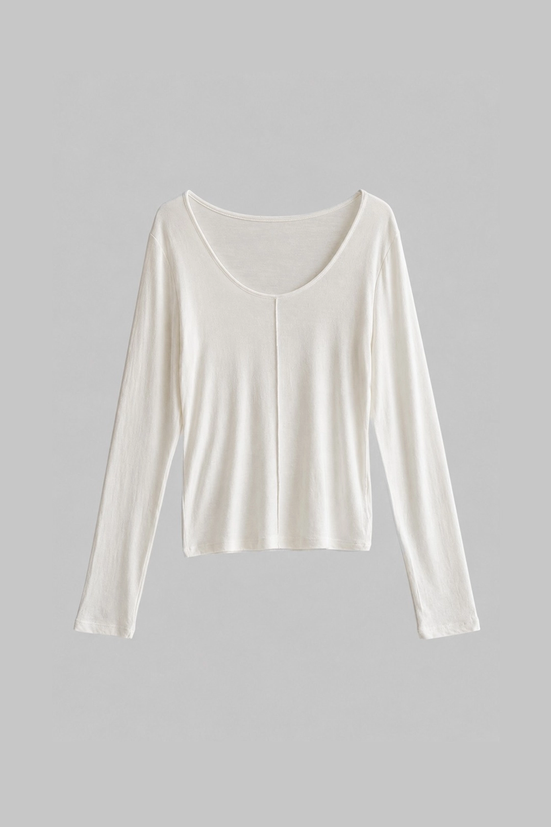 오에프씨 Two-way Neck T-shirt (ivory) 상품 이미지 1