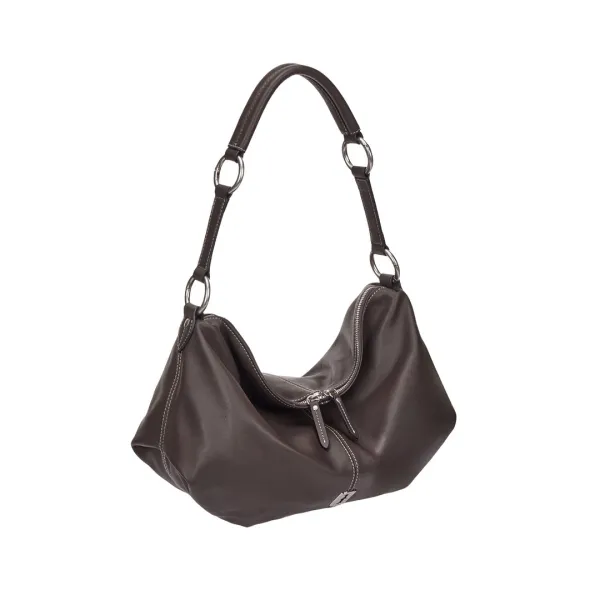 Halfmoon Attache Shoulder M (하프문 아타쉬 숄더 미듐) Dark Brown