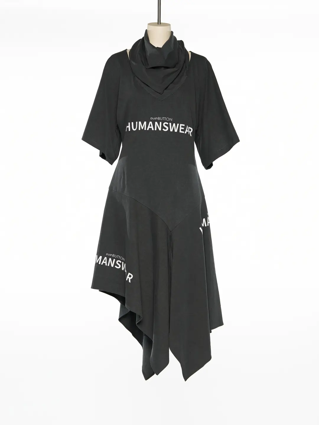 푸쉬버튼 PS25 GRAY SCARF DRESS 상품 이미지 1