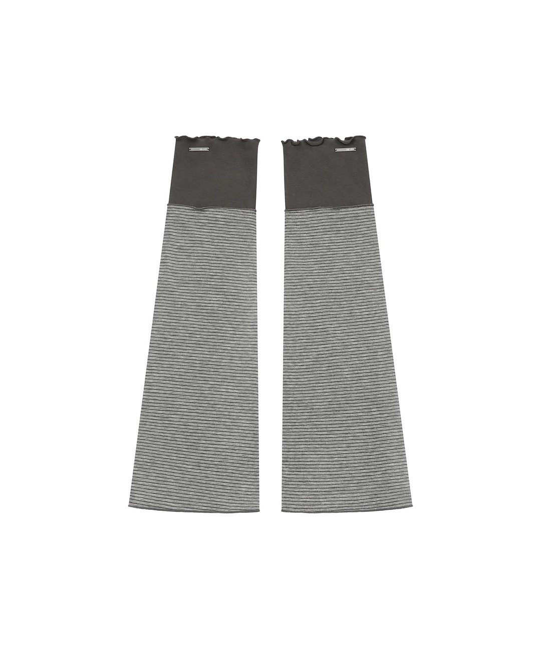 미세키서울 KIBON layered stripe leg warmer CHARCOAL 상품 이미지 1