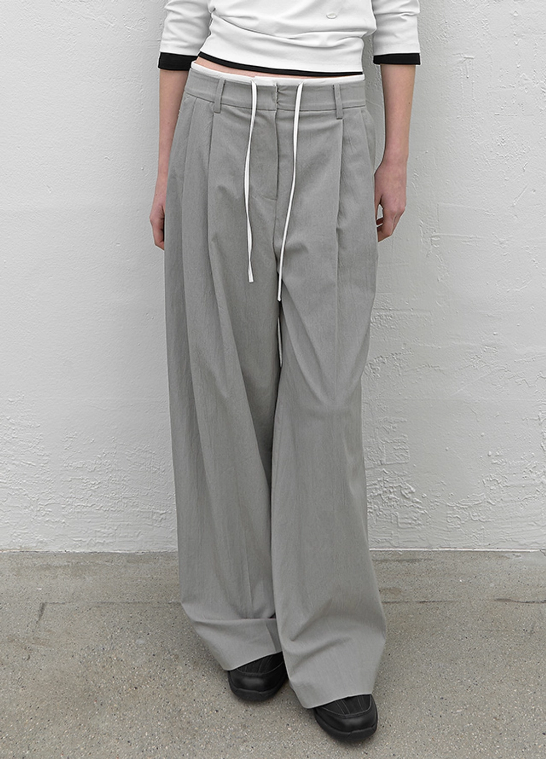 아뜰리에 나인 (PT-5759)DOUBLE WAIST TWO TUCK PANTS 상품 이미지 1