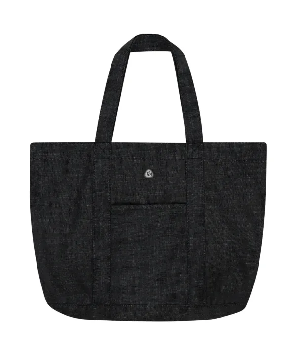 REVERSIBLE CHECK DENIM BAG BLACK
