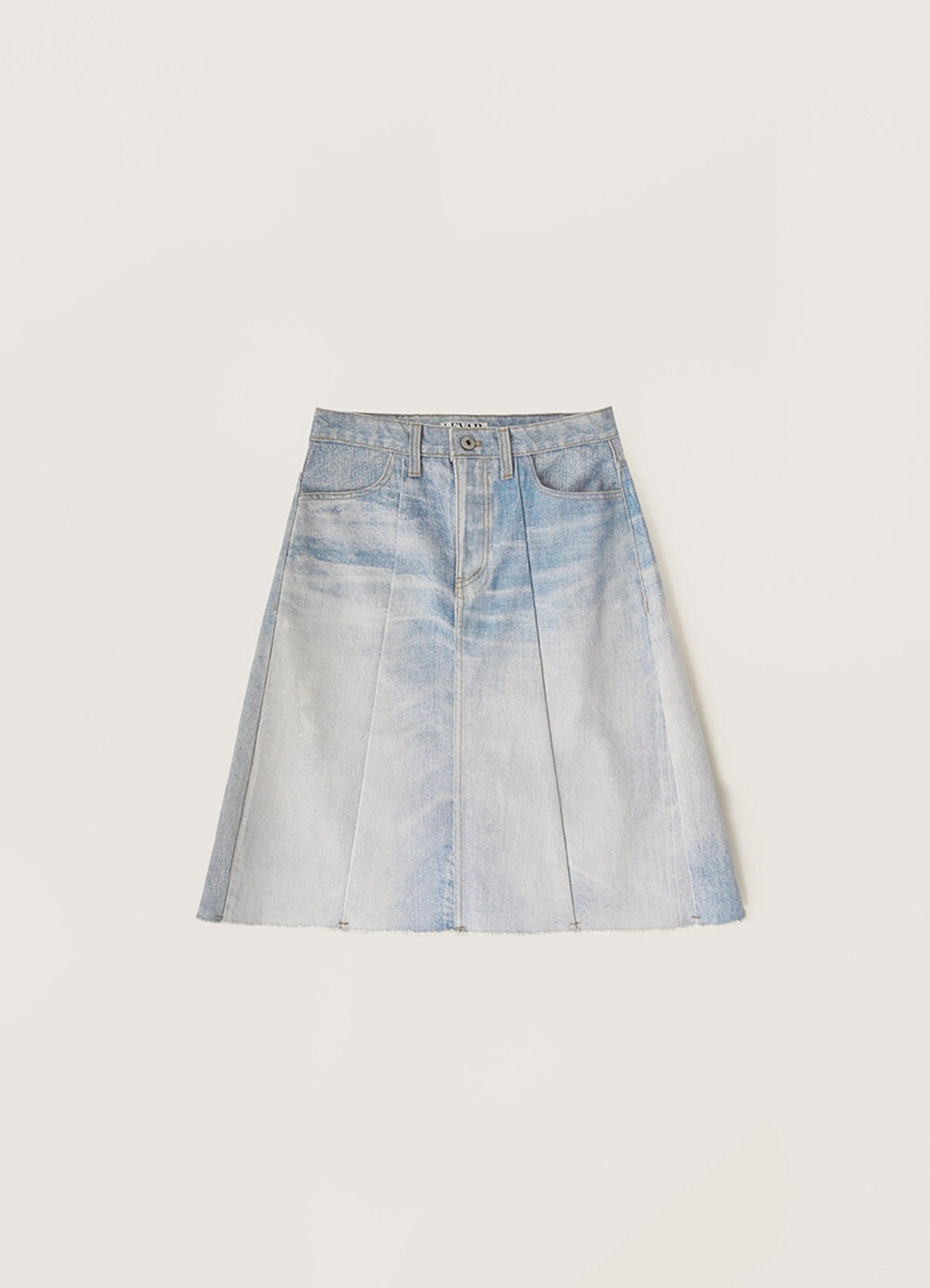 르바 Digital-Print Pannel Skirt - Digital Denim 상품 이미지 1