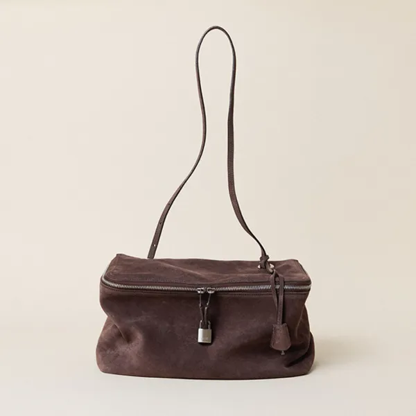 VANITY BAG_CHOCO SUEDE