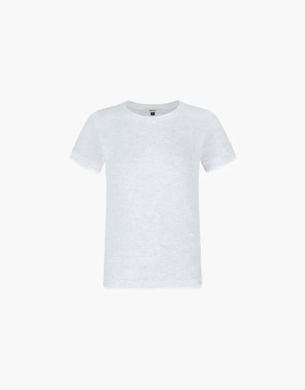 [6/1 예약배송]double layered t-shirt - white melange