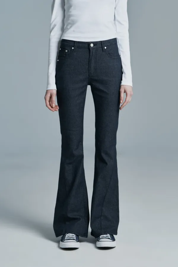 RAW DENIM PANTS DARK BLUE