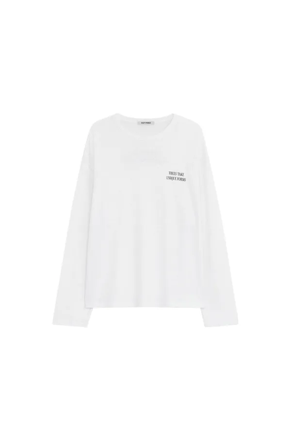 [3rd REORDER]  LINEN LOOSE LONG SLEEVE TOP [WHITE]