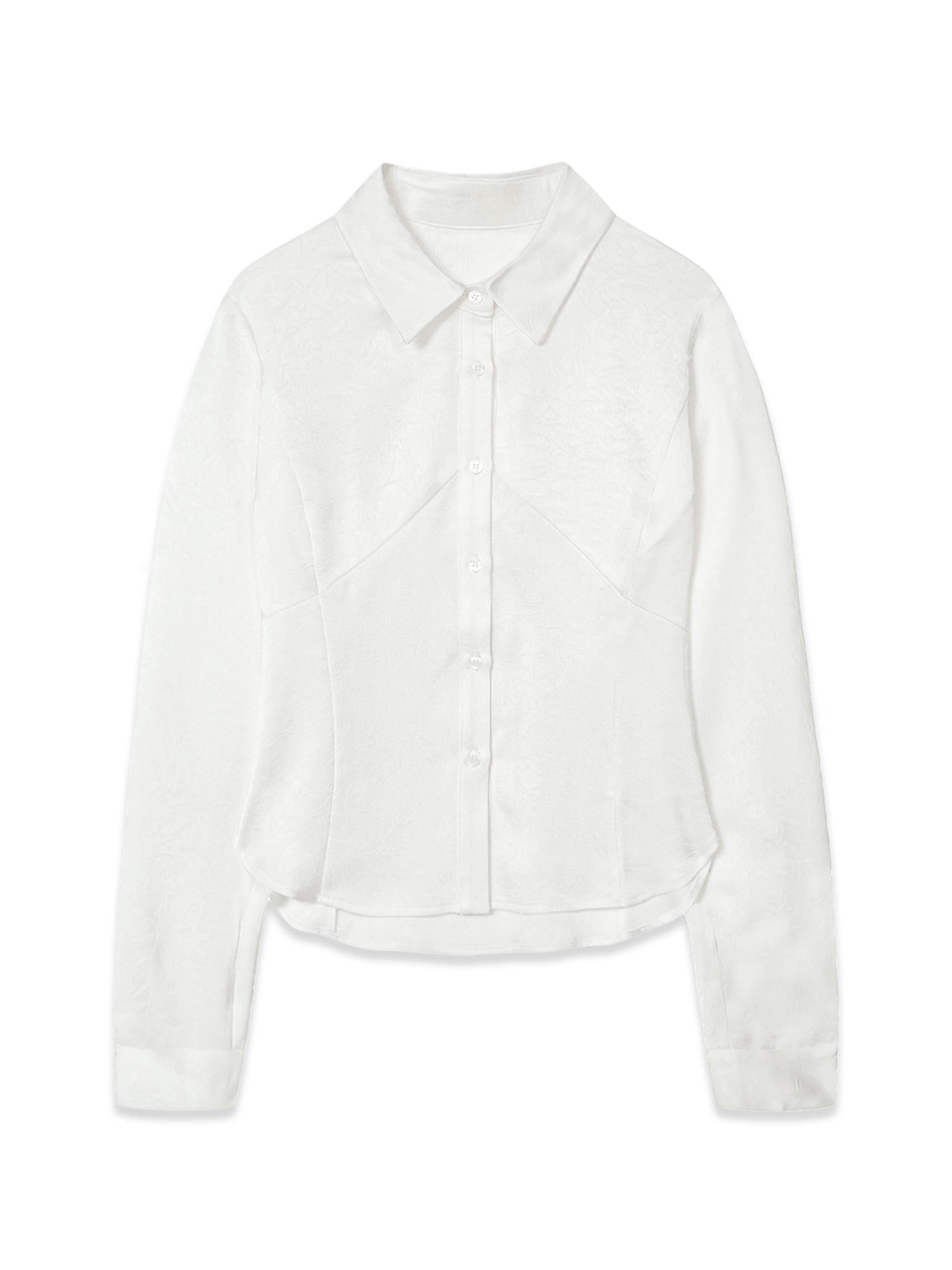마가린핑거스 JACQUARD PANEL BLOUSE (WHITE) 상품 이미지 3