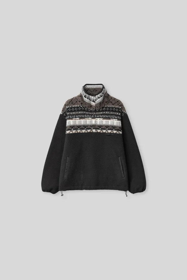 Nesty nordic fleece pullover (black)