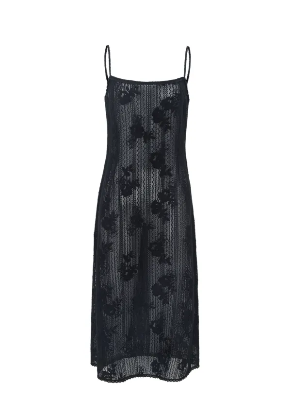 Wildeflower Lace Sleeveless One-piece (black)