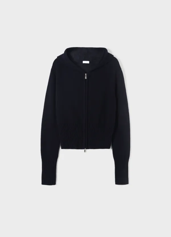[2ND] Cash Wool Hood Zip-up (Navy)