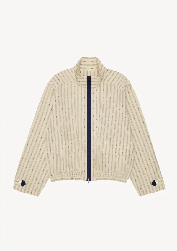 Ethnic Shirt Blouson in Cream