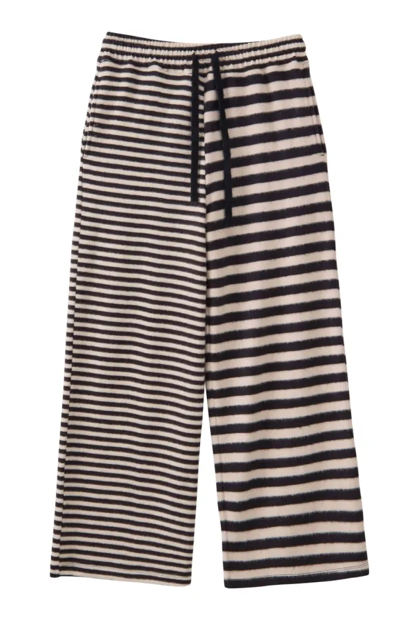 Mixed Stripe Pants_Beige