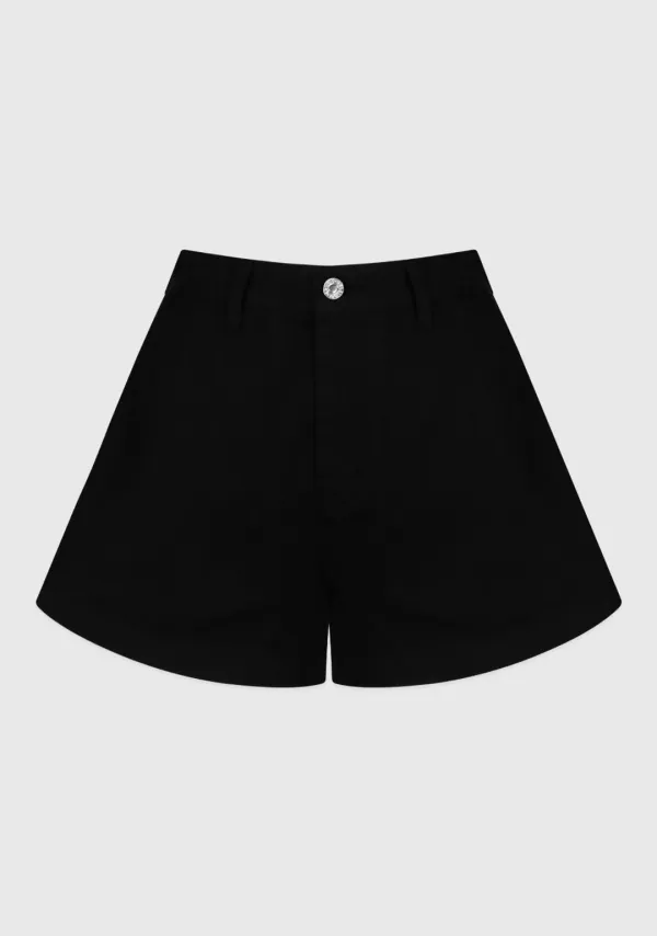 Kelly Denim Short Black