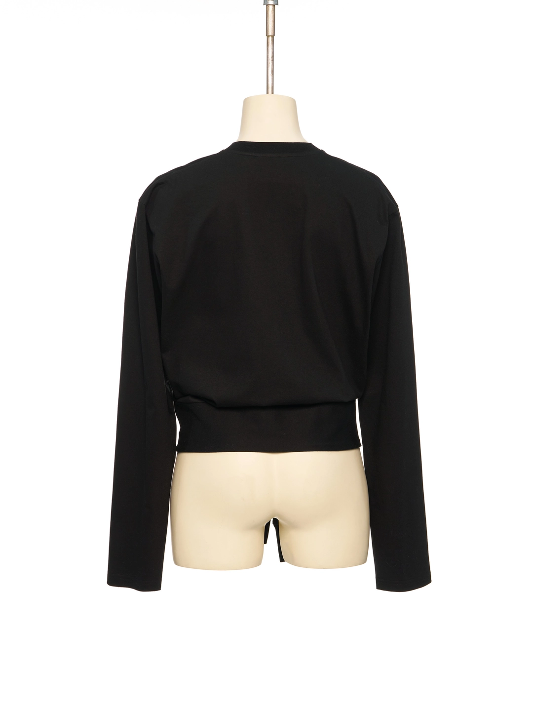 푸쉬버튼 PF26 BLACK SLEEVE-TIE T-SHIRT 상품 이미지 3