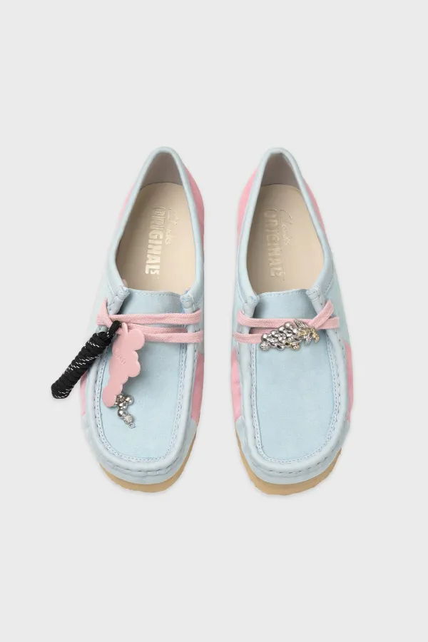 Clarks X Cus Wallabee Charm Set (Pale Blue Stripe)
